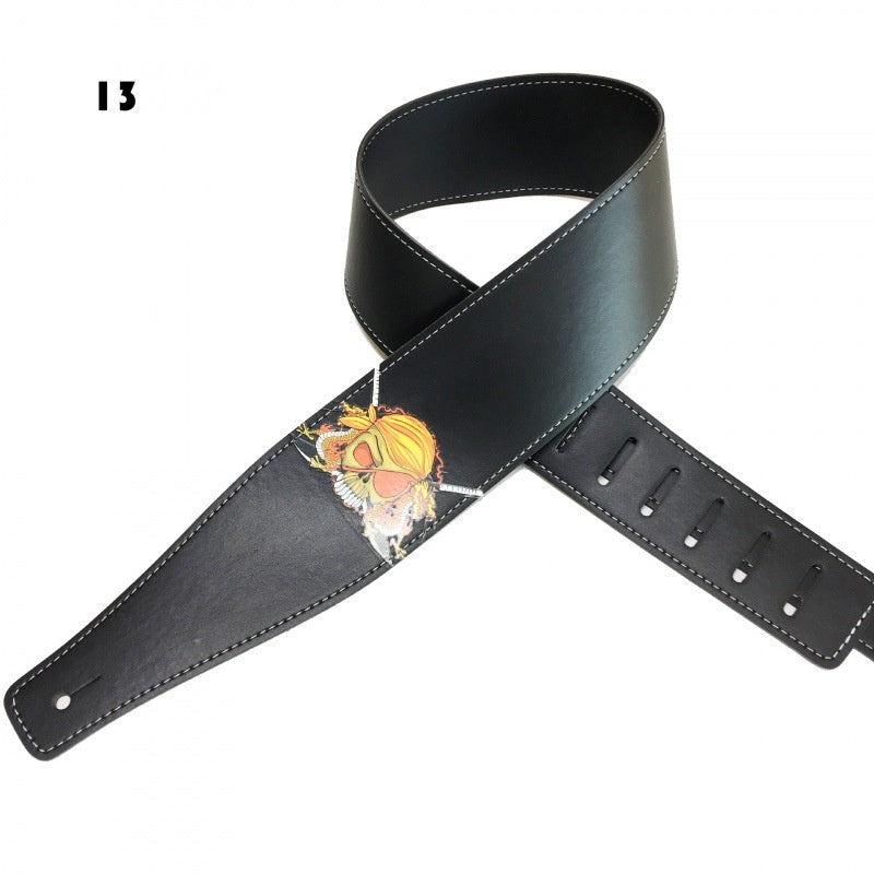Color Printing Folk Guitar Shoulder Strap Musical Instrument Accessories - EBuyGoods