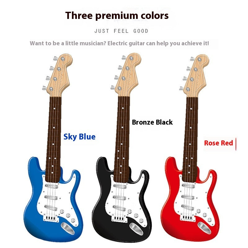Playing Electric Guitar Toy Male 4-string Beginner Musical Instrument - EBuyGoods