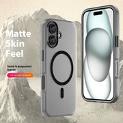 Magnetic Matte Skin Feeling Translucent iPhone Phone Case - EBuyGoods