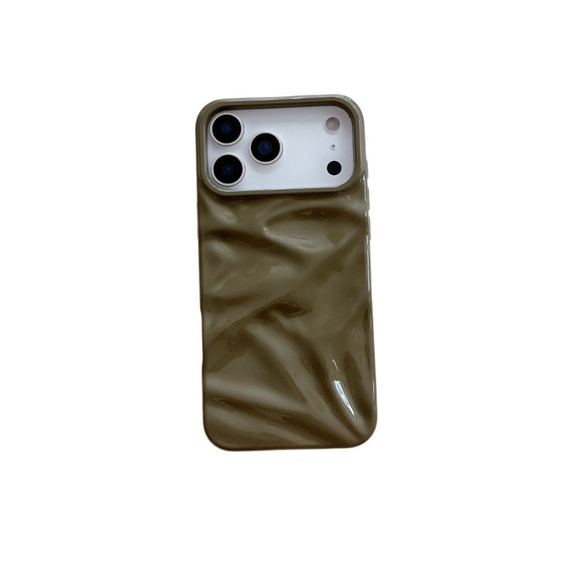 Three-dimensional Pleated Pattern Autumn And Winter Colour iPhone Phone Case - EBuyGoods