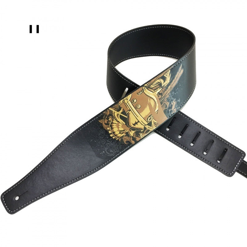 Color Printing Folk Guitar Shoulder Strap Musical Instrument Accessories - EBuyGoods