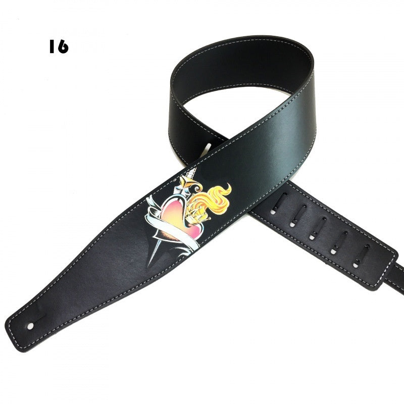 Color Printing Folk Guitar Shoulder Strap Musical Instrument Accessories - EBuyGoods