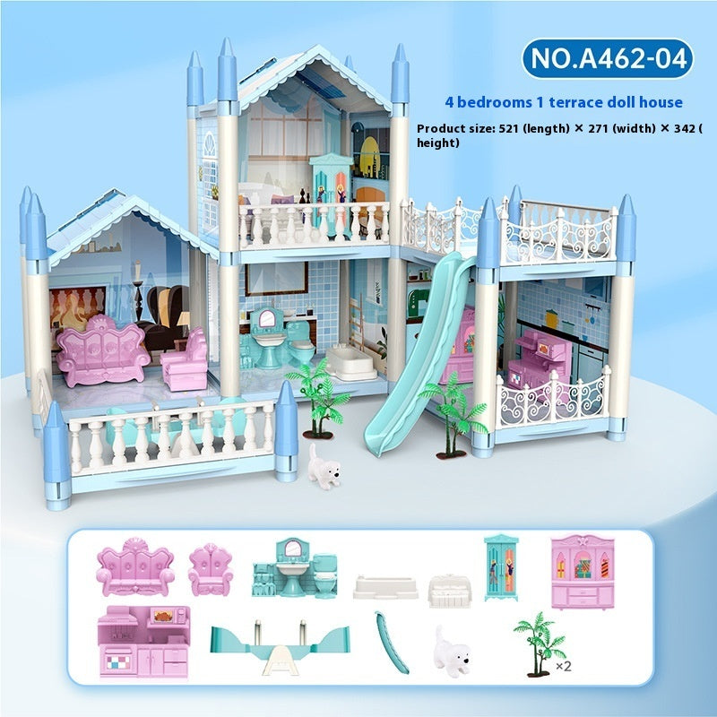 Girls Playing House Diy Assembled Princess House Villa Toys - EBuyGoods